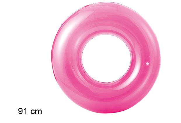 Flutuador inflável rosa claro 91 cm
