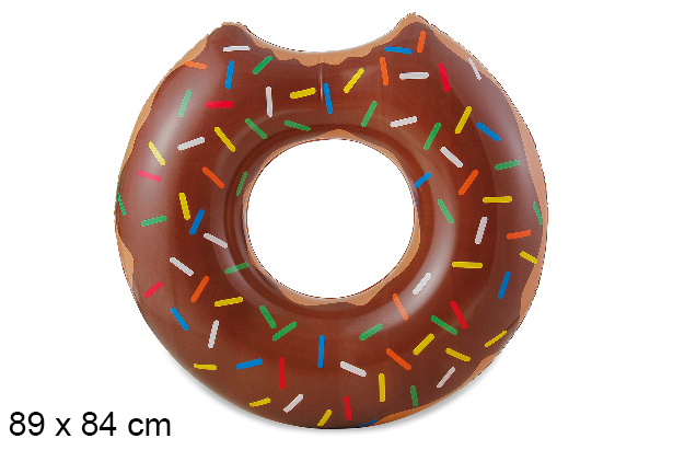 Flotador hinchable donut chocolate 89x84 cm