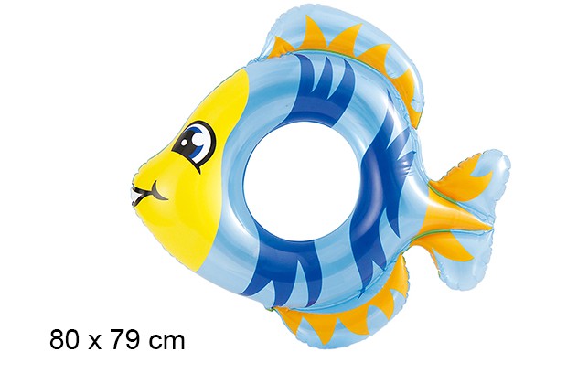 Flotador hinchable infantil pez azul