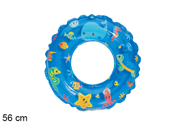 Flutuador inflável infantil decoração marinha 56 cm