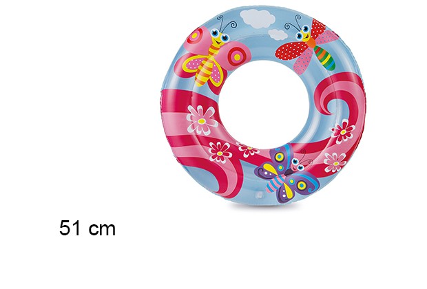 Flotador hinchable infantil mariposas 51 cm