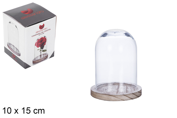 Campana de cristal 10x15 cm