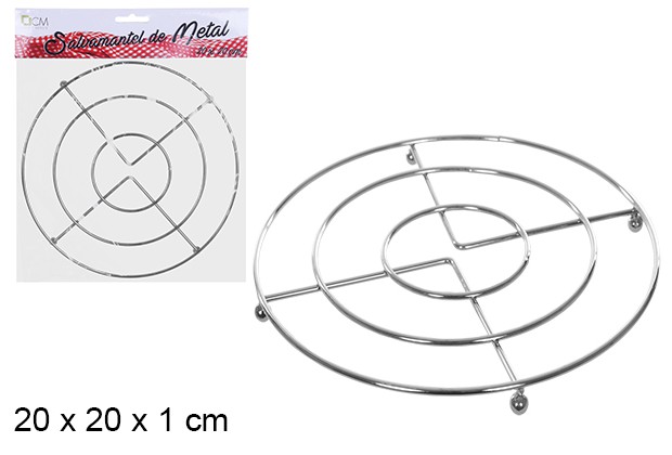 Salvamantel metal redondo 20 cm