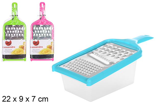 Rectangular grater with multifunction tank