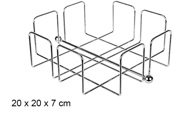 Porte-serviettes en métal 20x7 cm