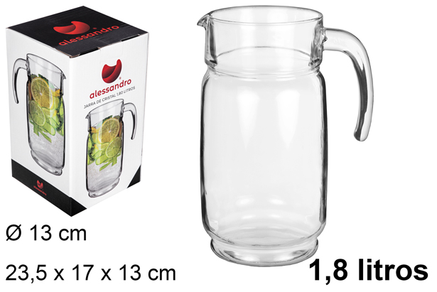 Pichet en verre 1,8 l.
