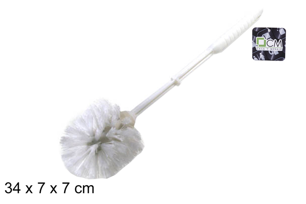 Escobilla baño blanca 34 cm