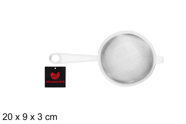 [108334] Colino in plastica bianco 9 cm 