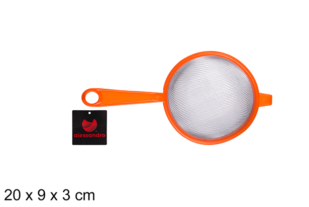 [108342] Colador plástico color naranja 9 cm