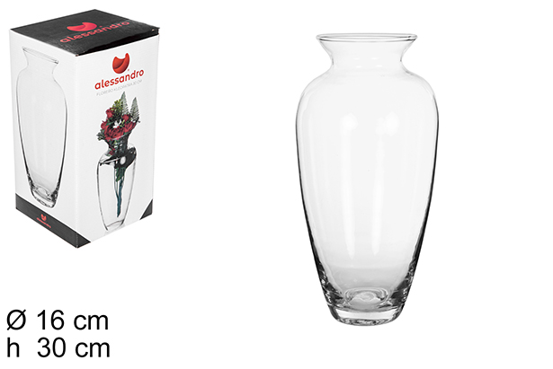 [109196] Florero cristal Cleopatra 30 cm