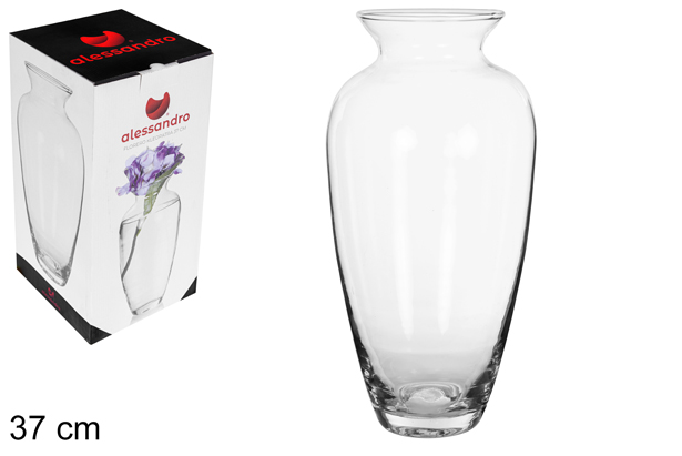 Vaso de vidro Cleopatra 37 cm