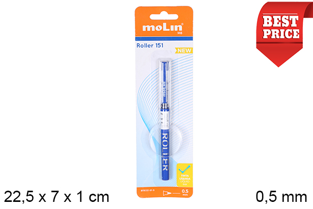 [204763] Blue ink rollerball