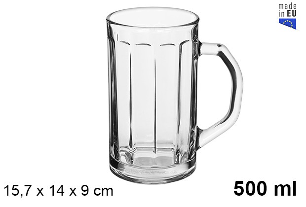 Pichet pour bière en verre Nicol 500 ml