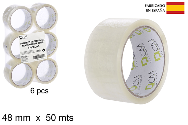 Professional clear tape 48x50 cm