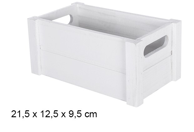 [108177] Caja madera blanca 21,5x12,5x9,5 cm