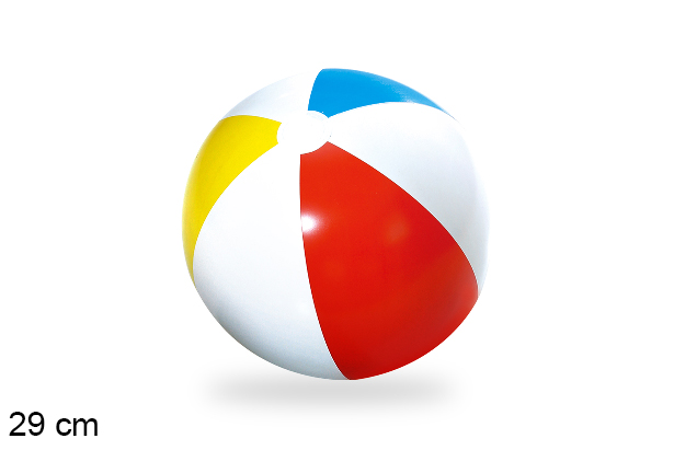 Pallone da spiaggia gonfiabile colorato 29 cm