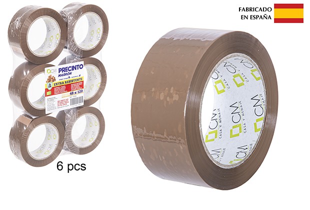Fita adesiva profissional marrom 48x120 cm