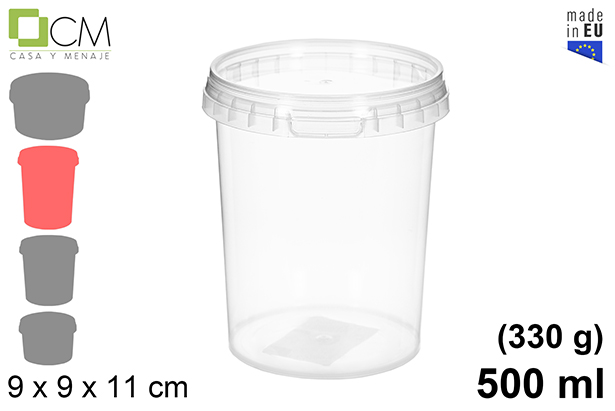 Multipurpose plastic container 500 ml (0,33 kg)