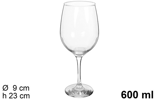 Copo de água de vidro Barone 600 ml