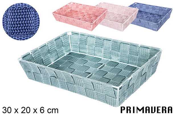 Cestino in nylon colore Primavera 30x20x6 cm