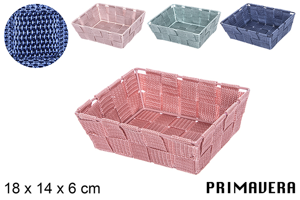Cesta nylon colores Primavera 18x14x6 cm