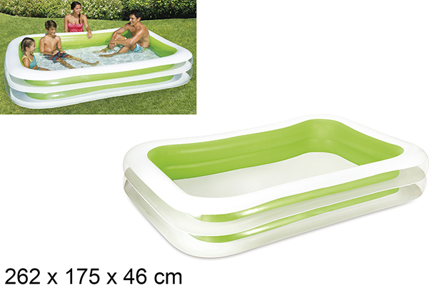 Piscine gonflable familiale Deluxe 262x175 cm