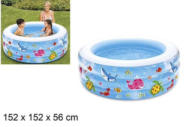 Piscina hinchable familiar océano 152 cm
