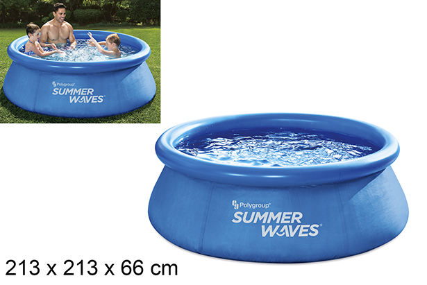 Piscine gonflable familiale à anneaux 213 cm