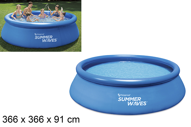 Piscina gonfiabile per famiglie ad anello 366 cm