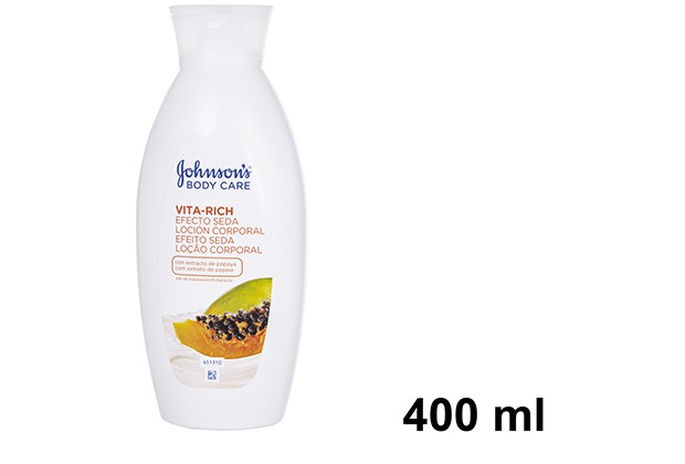 [205077] Johnson's loção corporal com efeito seda de mamão 400 ml
