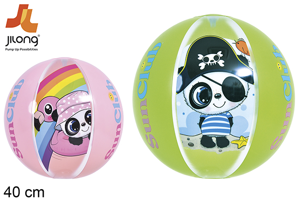 Bola de praia insuflável Panda 40 cm