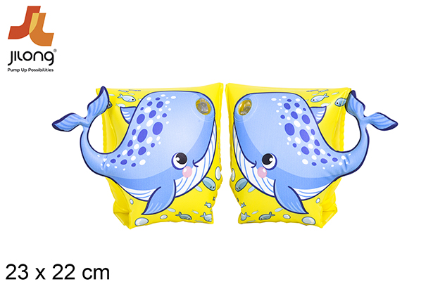 Inflatable arm float whale 23x22 cm