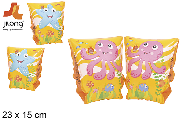 Manguitos hinchables mundo marino surtido 23x15 cm