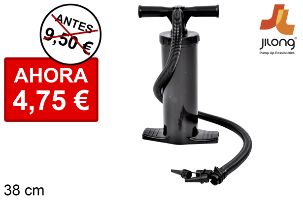Hinchador manual doble acción 38 cm