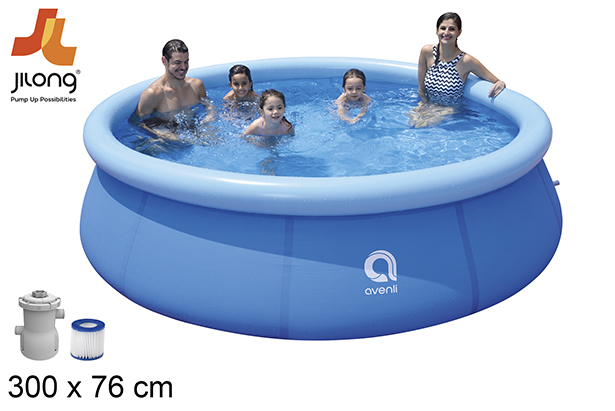 Piscina hinchable aro con depuradora 300x76 cm