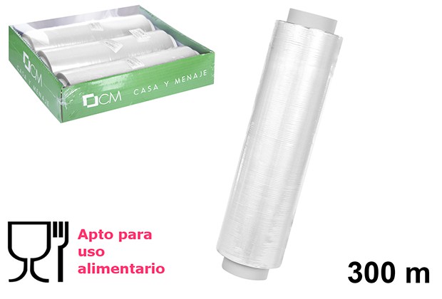[110710] Film estirable transparente alimentario 300 metros