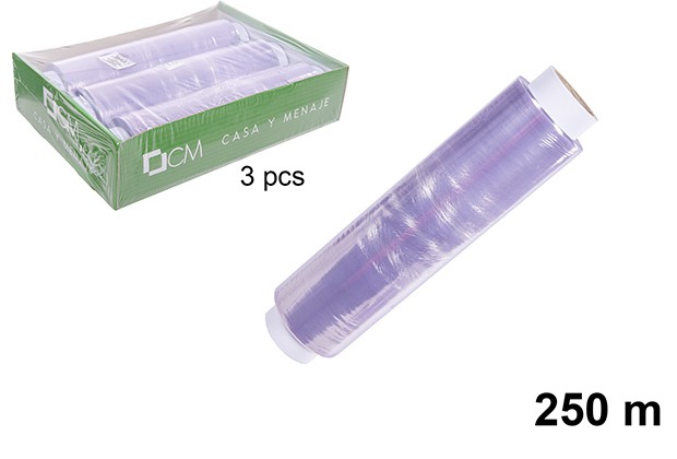 Food transparent stretch film 250 m.
