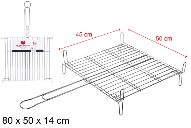 Metal grill 45x50 cm