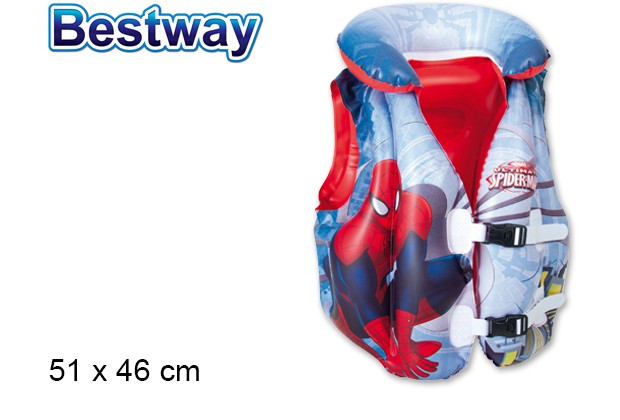 Spiderman inflatable vest box bw