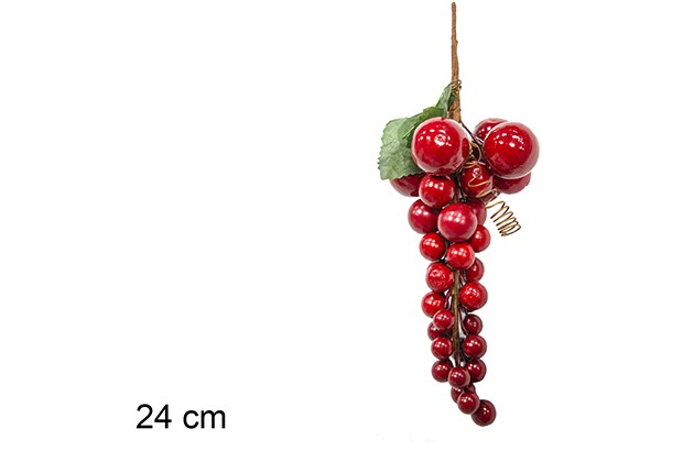 Rama bayas rojas 24 cm 