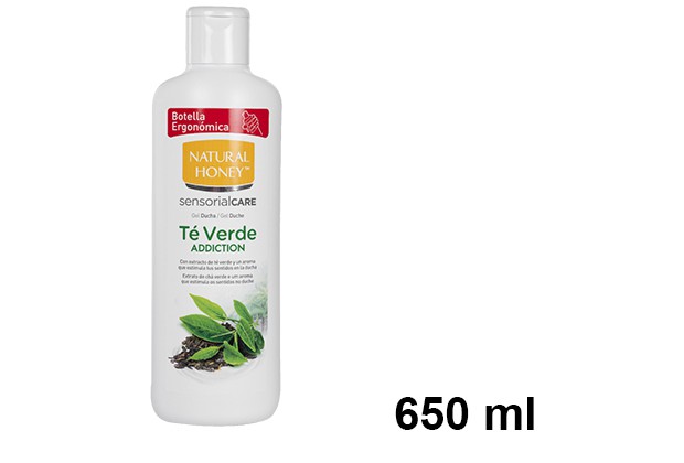 Natural honey gel de ducha te verde