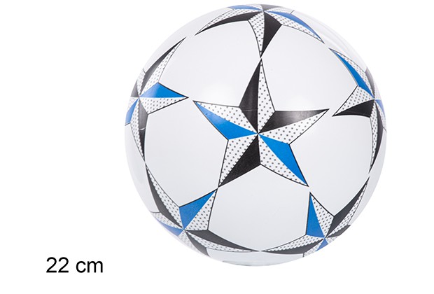 [110872] Boule en plastique décorée d'étoiles colorées, 22 cm