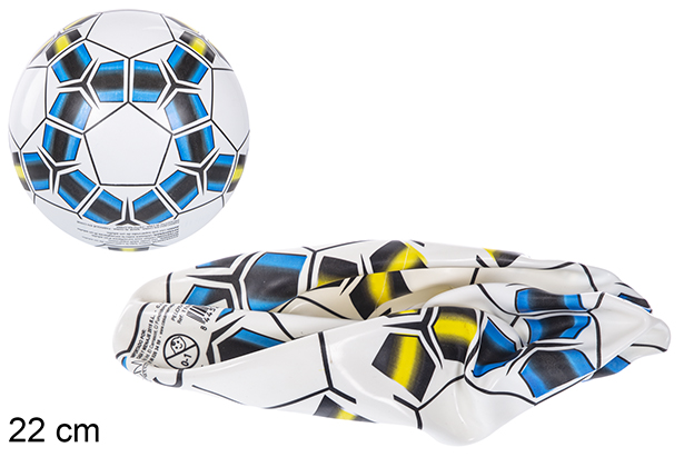 [110881] Decorated plastic ball Europe 22 cm
