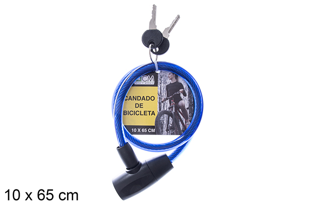 Candado bicicleta 10x65 cm