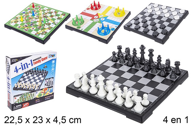 Jogo de xadrez 4 em 1