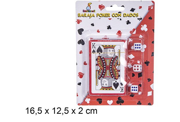 Blister carte da poker e dadi