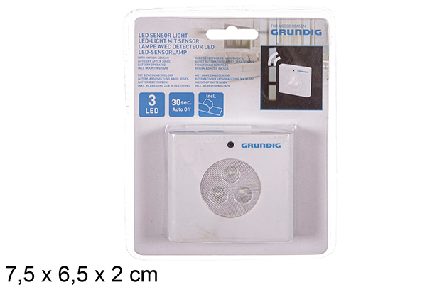 Punto de luz 3 leds cuadrado