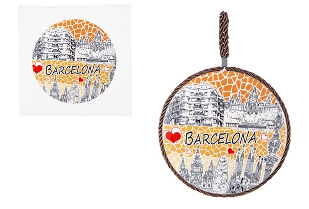 [205938] Salvamantel Trencadís naranja Barcelona