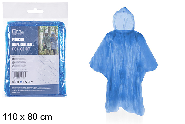 Poncho imperméable 110x80 cm