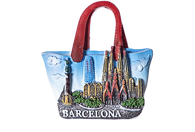 Barcelona bag resin magnet